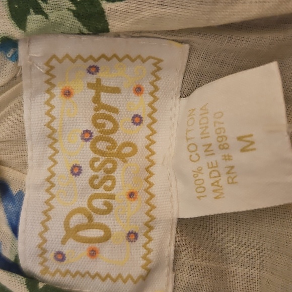 PASSPORT Floral Ruffle Lace Trim Sleeveless V-Neck Coquette Top - Picture 8 of 10